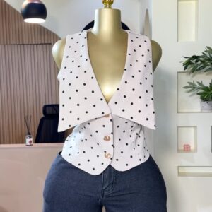 Red and White Striped Jumpsuit